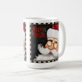 メリークリスマスマージングサンタ顔インスピリシティムグ コーヒーマグカップ (正面右)