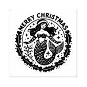 メリークリスマスマーメイド ラバースタンプ (インプリント)