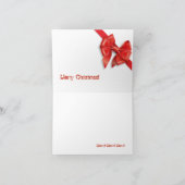 メリークリスマスミウミウニャー折り畳みホリデーカード シーズンカード (内部)