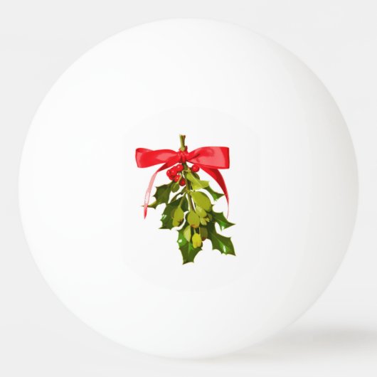 メリークリスマスミスタントウ 卓球ボール (正面)