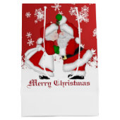 メリークリスマスミスタントエサンタ抱き枕 ミディアムペーパーバッグ (裏面)