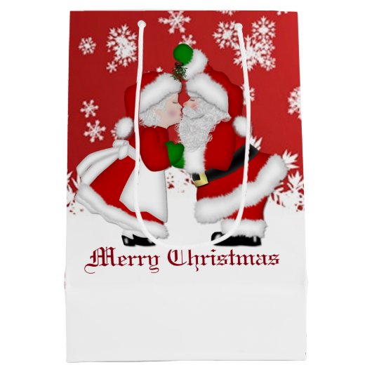 メリークリスマスミスタントエサンタ抱き枕 ミディアムペーパーバッグ (裏面)