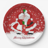 メリークリスマスミスタントリーサンタ ペーパープレート (正面)