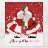 メリークリスマスミスタントリーサンタ ワインラベル (シングルラベル)