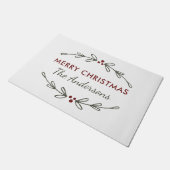 メリークリスマスミスタントーとベリーのドormat ドアマット (アングル)