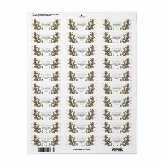 メリークリスマスミスタントーリース差出人住所 ラベル (フルシート)