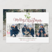 メリークリスマスミストルモダンー4写真 シーズンカード (正面/裏面)