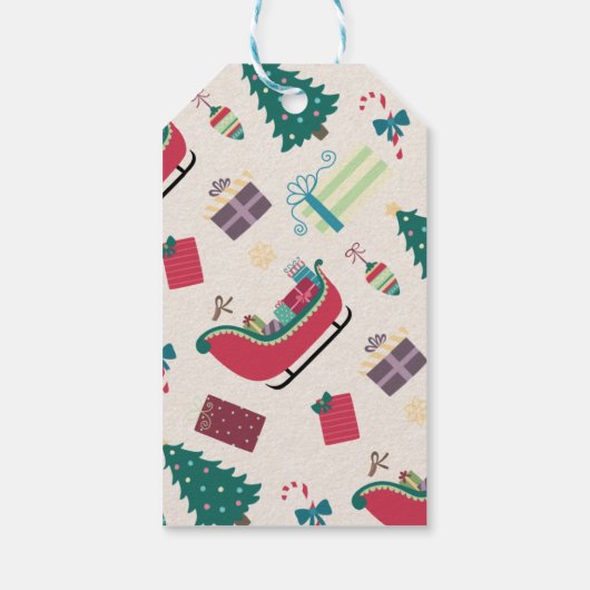 メリークリスマスミセス・サンタクロースお洒落ホリデー ギフトタグ (裏面)