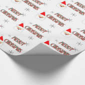 メリークリスマスミッドセンチュリーサンタクロース ラッピングペーパー (角)