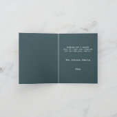 メリークリスマスミッドセンチュリーモダンノートカード ノートカード (内部)