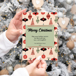 メリークリスマスミッドセンチュリーモダン シーズンカード