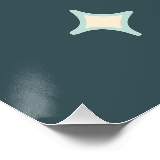 メリークリスマスミッドセンチュリーモダン ポスター (コーナー)