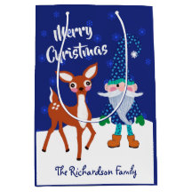 メリークリスマスミッドナイトブルー格言ディアー