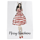 メリークリスマスミディアムホリデー抱き枕 ミディアムペーパーバッグ (裏面)