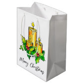 メリークリスマスミディアム抱き枕 ミディアムペーパーバッグ (裏面アングル)