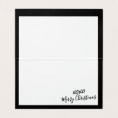 メリークリスマスミニカードはパーソナライズされたカスタムノート (内部フラット)