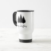 メリークリスマスミニマリストホリデーシーズン トラベルマグ (正面左)