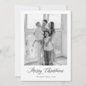 メリークリスマスミニマリスト写真クリスマスカード シーズンカード (正面)