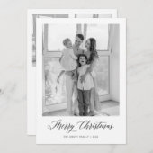 メリークリスマスミニマリスト写真クリスマスカード シーズンカード (正面/裏面)