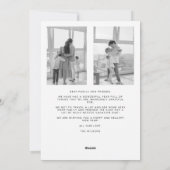 メリークリスマスミニマリスト写真クリスマスカード シーズンカード (裏面)