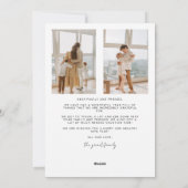 メリークリスマスミニマリスト写真クリスマスカード シーズンカード (裏面)