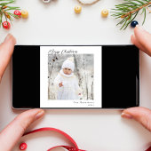 メリークリスマスミニマルのモダン写真 シーズンカード