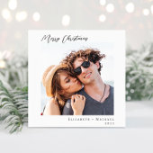 メリークリスマスミニマルのモダン写真 シーズンカード