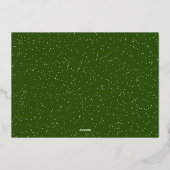 メリークリスマスミニマルゴールドフォイル8枚の写真 箔シーズンカード (裏面)