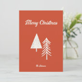 メリークリスマスミニマルツリー赤 シーズンカード (スタンド正面)