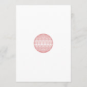 メリークリスマスミニマルディナーカード 招待状 (裏面)