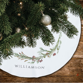 メリークリスマスミニマルリース ブラッシュドポリエステルツリースカート