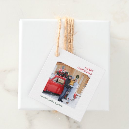 メリークリスマスミニマル写真 フェイバータグ (インサイチュ)