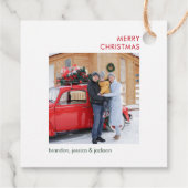 メリークリスマスミニマル写真 フェイバータグ (裏面)