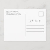 メリークリスマスミニモダンマリスト写真はがき ポストカード (裏面)