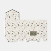 メリークリスマスミュートのヒイラギの葉の休日 フェイバーボックス (折り畳みなし)