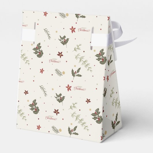 メリークリスマスミュートのヒイラギの葉の休日 フェイバーボックス (裏面サイド)