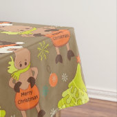 メリークリスマスムースと雪だるま テーブルクロス (インサイチュ)