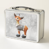 メリークリスマスムースは帽子をかぶっている メタルランチボックス (裏面)