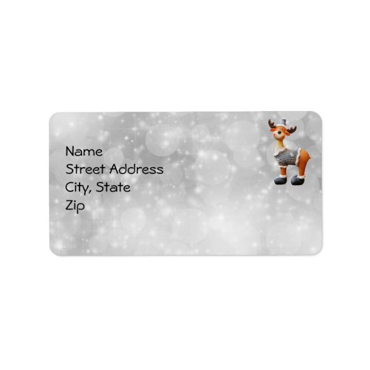 メリークリスマスムースは帽子をかぶっている ラベル (正面)