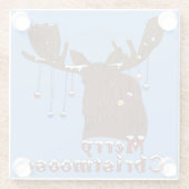 メリークリスマスムースガラスコースター ガラスコースター (裏面)