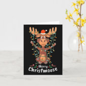 メリークリスマスムースクリスマスツリー カード (黄色い花)