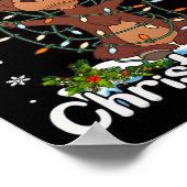 メリークリスマスムースクリスマスツリー ポスター (角)