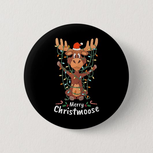 メリークリスマスムースクリスマスツリー 缶バッジ (正面)