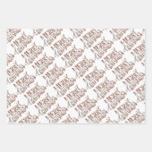 メリークリスマスムースラッピング紙シート ラッピングペーパーシート (正面2)