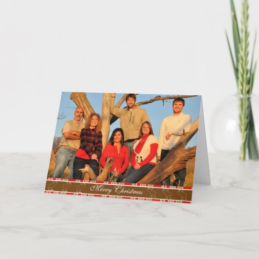 メリークリスマスムース白い輪郭 シーズンカード (正面)