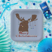 メリークリスマスムース紙プレート ペーパープレート (パーティー)