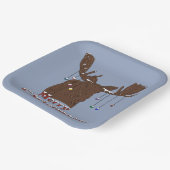 メリークリスマスムース紙プレート ペーパープレート (傾斜あり)