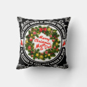 メリークリスマスムーム&パパ クッション (裏面)