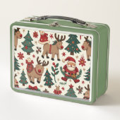 メリークリスマスメタルランチボックス メタルランチボックス (正面)