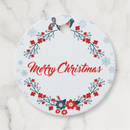 メリークリスマスメッセージカード フェイバータグ